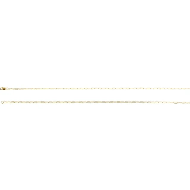 14K Gold-Filled Paperclip Chain Necklace – 18"