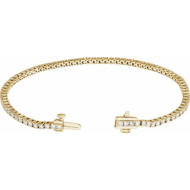 Lab-Grown Diamond Tennis Bracelet – 2 CTW