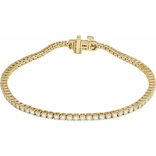 Lab-Grown Diamond Tennis Bracelet – 2 CTW