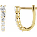 Diamond Huggie Earrings