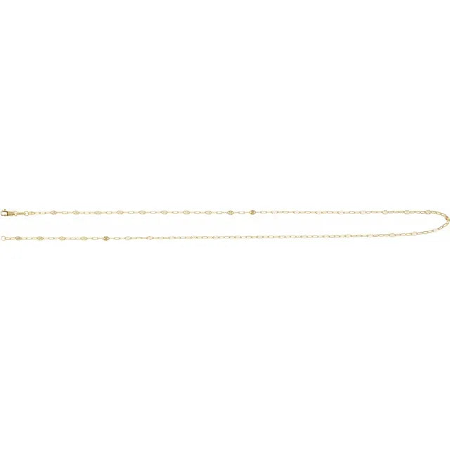14K Gold-Filled Starburst Chain Necklace – 20"