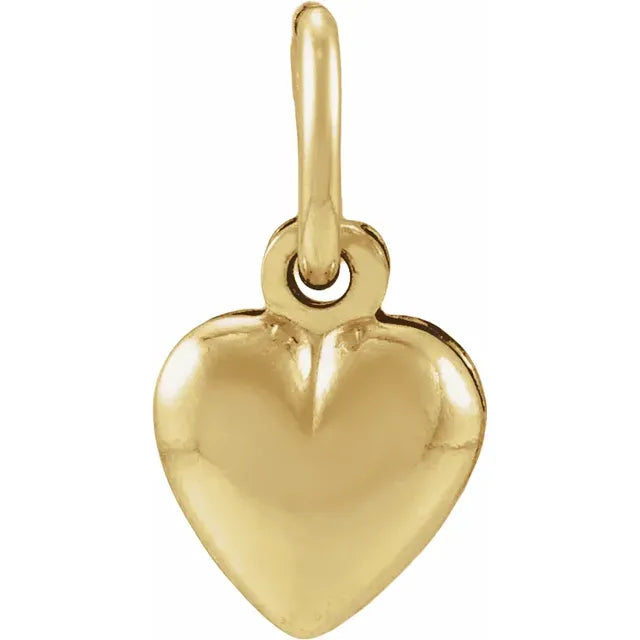 14K Gold-Filled Puffy Heart Pendant