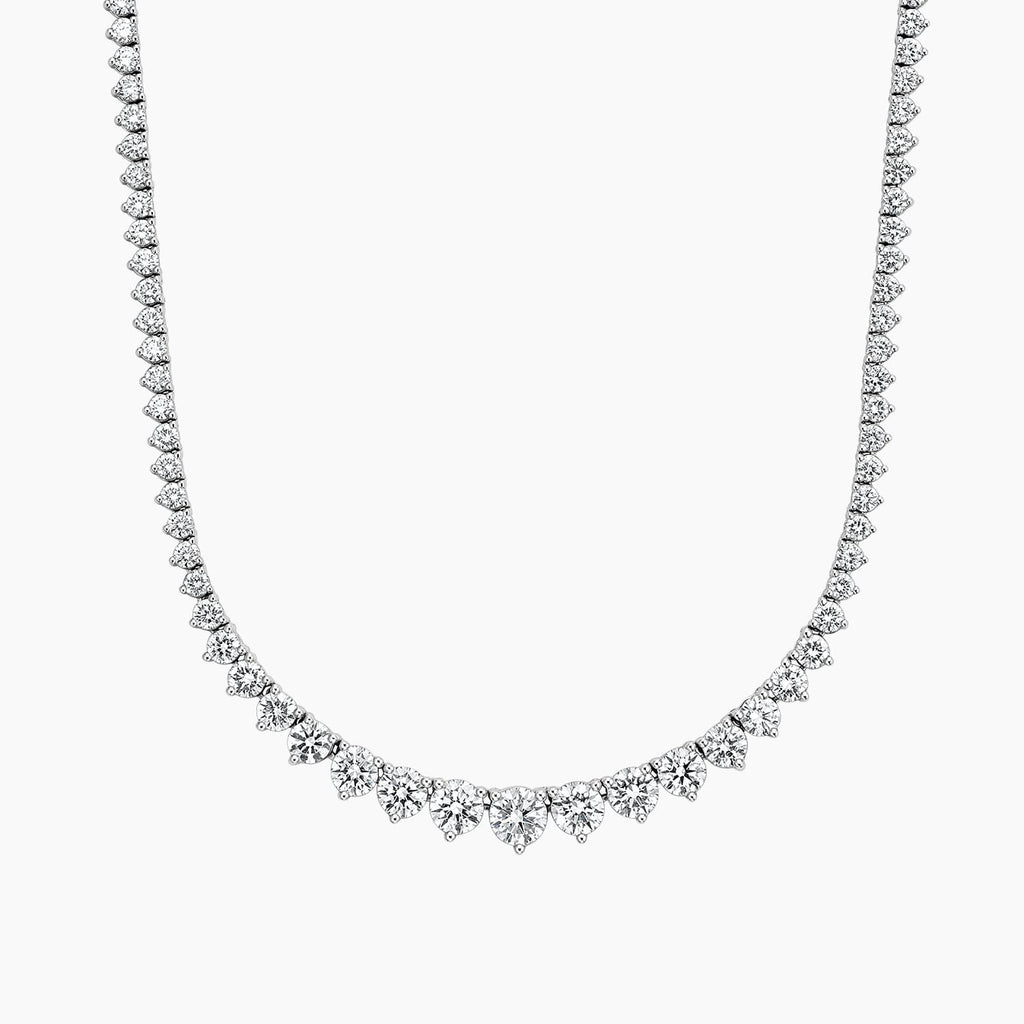 24.48 CTW Lab- Diamond Tennis Necklace