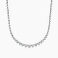 24.48 CTW Lab- Diamond Tennis Necklace