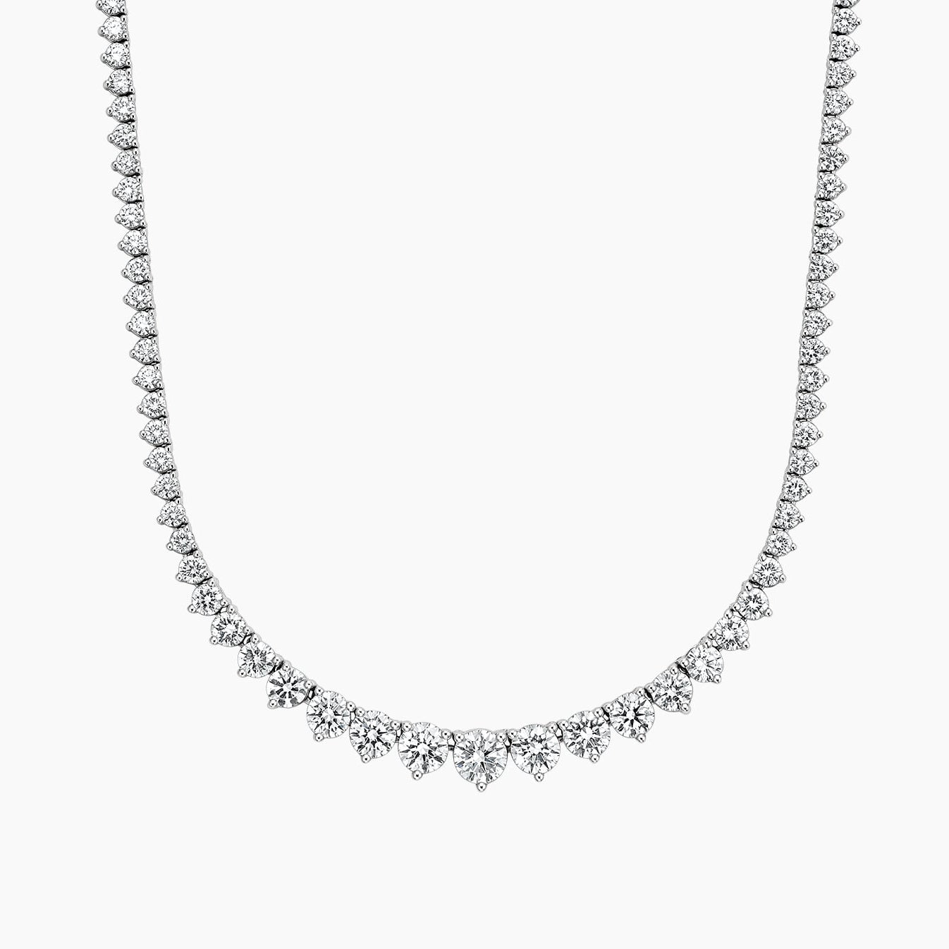 24.48 CTW Lab- Diamond Tennis Necklace