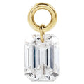 Emerald Cut Lab-Grown Diamond Dangle